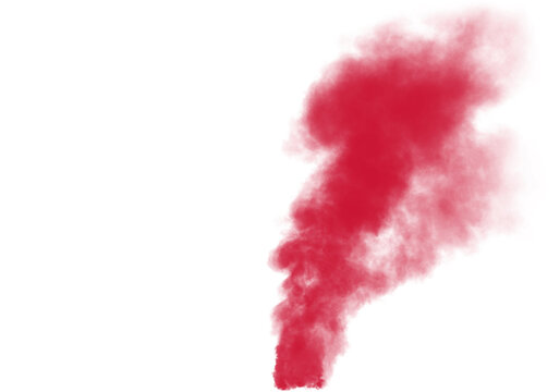 Red Smoke Bomb Transparent PNG, Realistic Smoke, Smoke Bomb PNG, Smoke Bomb Photography Element