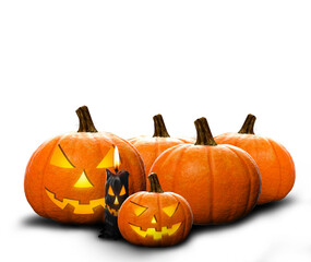 Spooky Halloween Pumpkins, Halloween Overlay Photoshop, Halloween Jack o Lantern png Transparent Background
