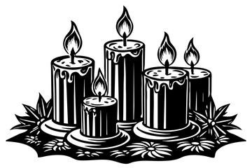 beautiful-candles-are-burnings-vector-illustration