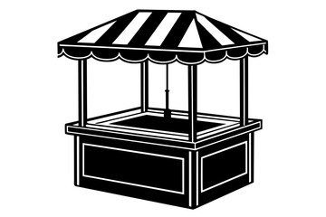 sampling-stand-isolated--on-white-background--vector illustration 