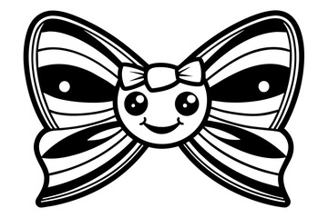 sweet-smiling-bow--style--3d-render---kawaii  vector illustration 