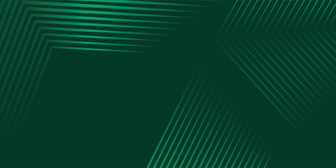 Dark Green background. Modern lines curves abstract presentation background. Luxury paper cut background - obrazy, fototapety, plakaty