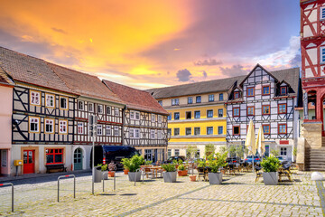 Altstadt, Treffurt, Thueringen, Deutschland  - obrazy, fototapety, plakaty