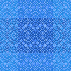 Old wallpaper on the wall.