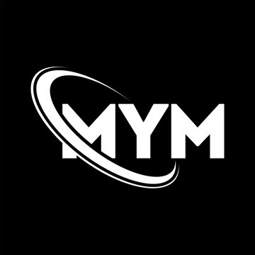 MYM logo. MYM letter. MYM letter logo design. Initials MYM logo linked with circle and uppercase monogram logo. MYM typography for technology, business and real estate brand.