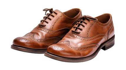 Fototapeta premium brown leather shoe AI generative