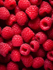 close up of raspberries