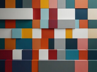 colourful wall with white background