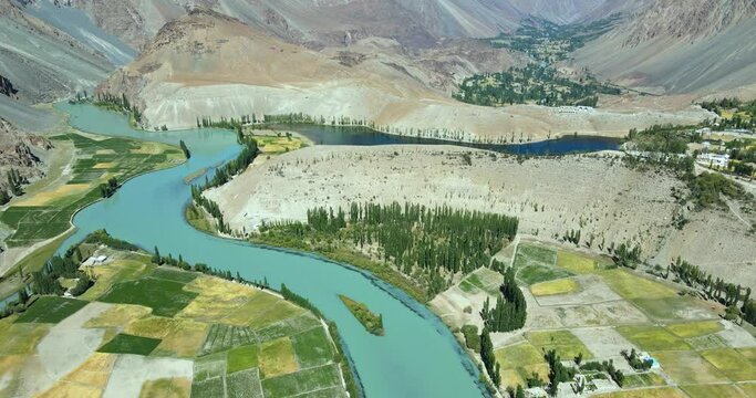 Phandar Valley, District Ghizer, Gilgit-Baltistan Pakistan - Landscape Travel Video - Drone Coverage - Beautiful Landscape