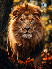 Fototapeta premium portrait of a lion