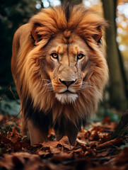 portrait of a lion