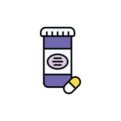 Drugs icon design with white background stock illustration