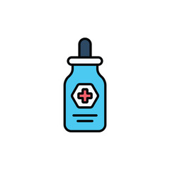 Medicine icon design with white background stock illustration