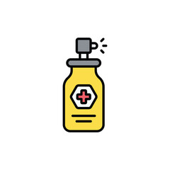 Fototapeta premium Antiseptic icon design with white background stock illustration