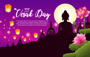 happy vesak day background