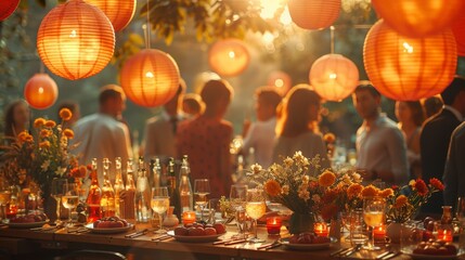 Festive Outdoor Banquet
