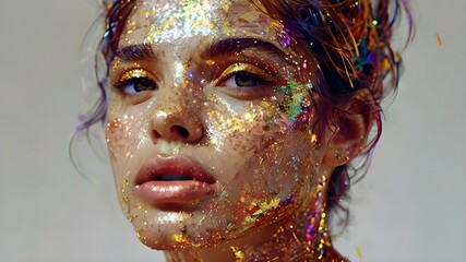 generate beautiful lady head shot