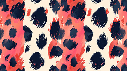 Fashionable leopard seamless pattern - obrazy, fototapety, plakaty