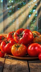 Tomatoes food vegetables fresh concept healthy agriculture