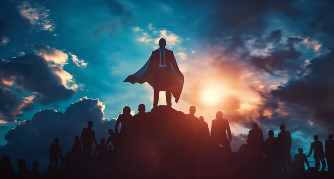 Businessman super hero