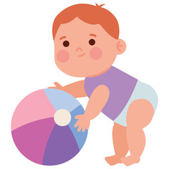 baby shower boy with ball
