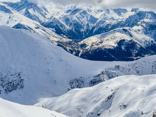 Secteur de l'Oisans enneigé