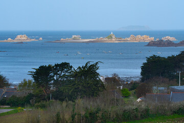 Fototapeta premium Joli paysage du Trégor en Bretagne-France