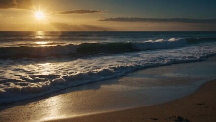 Obraz premium Sunset on the beach