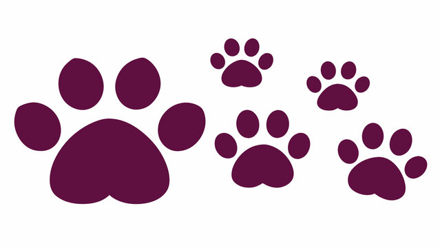 Exploring Cat Paws Trails Vector Illustrations for Feline Enthusiasts