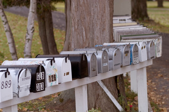 Mailboxes, North Hero, VT, Lake Champlain Islands.