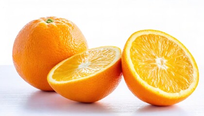 Citrus sinensis - group of orange colored citrus fruit grown in tropical warm areas and one of the...