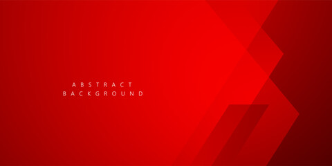 Red arrow overlap vector background for corporate concept, template, poster, brochure, website, flyer design. Vector illustration - obrazy, fototapety, plakaty