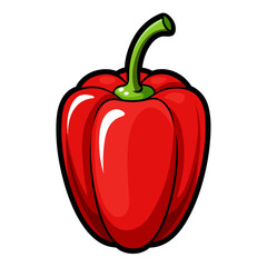 Bell Pepper Isolated Vector Art Spice Up Your Designs