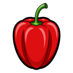 Bell Pepper Isolated Vector Art Spice Up Your Designs