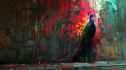 colorful peacock - 778484343