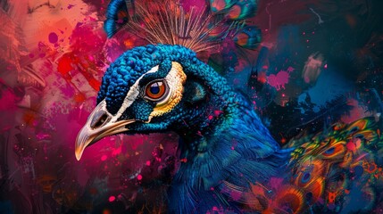 colorful peacock - 778484506