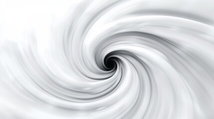 A swirling vortex of negative space against a stark white background. (Visualize emptiness as a force)