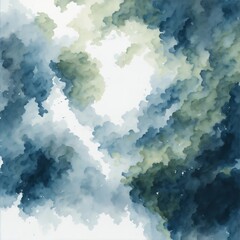 abstract watercolor painting of smoke