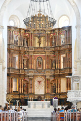 Altar principal, Catedral de Santa Catalina de Alejandría. Cartagena de Indias, Colombia.