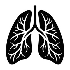 Lungs Isolated on White Background for Medical Illustrations