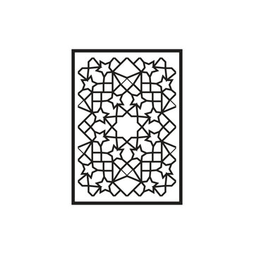 Arabic-Islamic ornament, geometric shapes, background for laser-cut works