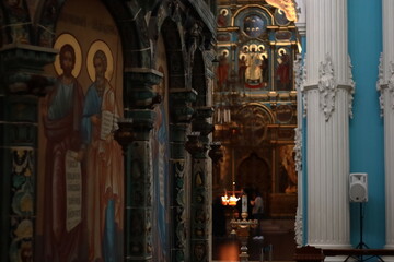 One of the Great Monasteries of Russia. New Jerusalem Monastery interior.