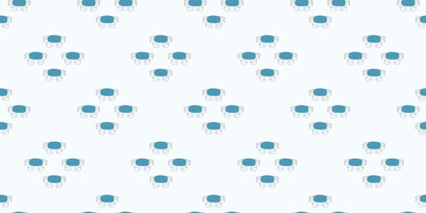 marine animals. whale. jellyfish. ramp. coral. animals. sea. fish. Doodle. vector. seamless pattern. the pattern. a child's pattern. textile. a sketch. on a colored background.