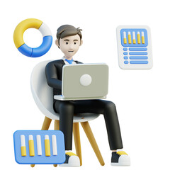 Data information related 3D illustration on transparent background, perfect for any design need