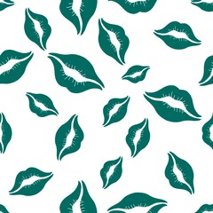 Summer print seamless lips pattern for wrapping paper and fabrics and pride textiles and party accessories