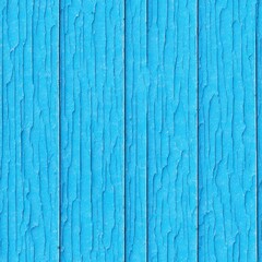 A blue wooden plank wall with horizontal grooves. - seamless and tileable