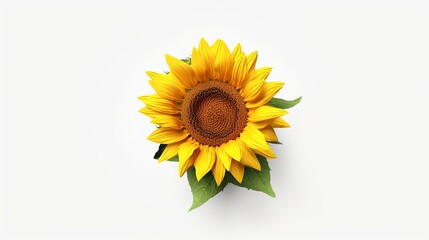 Sunflower isolated on white background. Sunflower on white background.