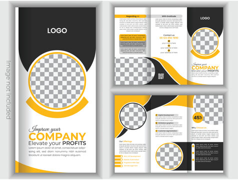 Business Overview Corporate Trifold Brochure