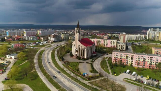 Church Of Queen Jadwiga Kielce Kosciol Krolowej Jadwigi Aerial View Poland
