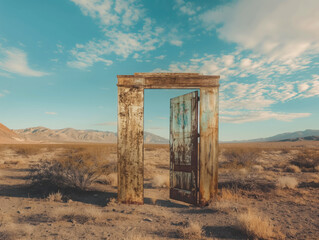 Tür in der Wüste, das Tor zur Welt